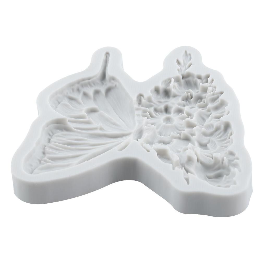 Fjärilsblomma Silikonform Fjäril Fondantformar Tårtdekorationsverktyg Tematårta Dessert Dekorerad Chokladgodisform