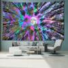 Colorful Moon Forest Tapestry Wall Hanging Abstract Witchcraft Mysterious Night Scene Bedroom Living Room Simple Home Decor