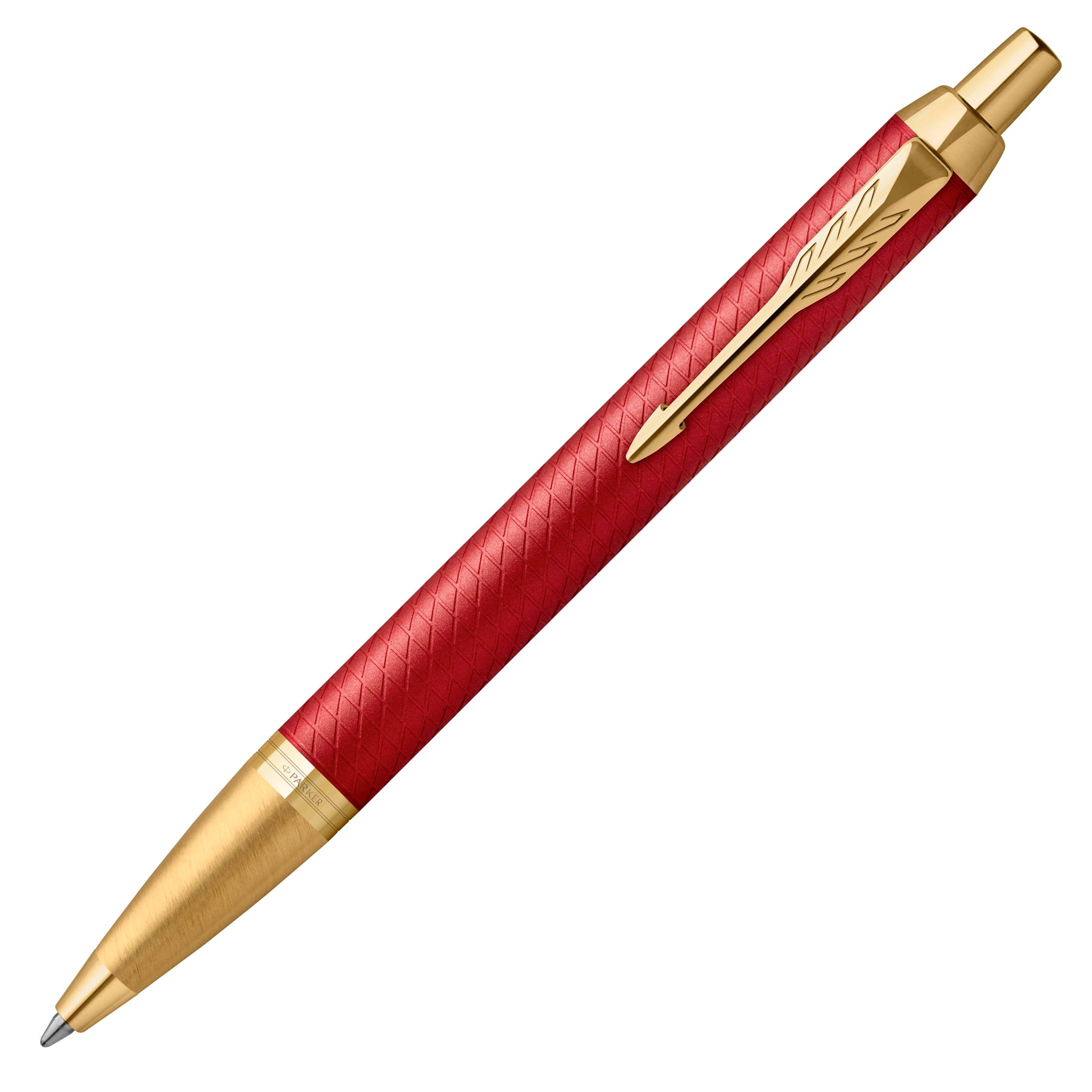 

PARKER IM Premium Matte Red GT Ballpoint Medium Gift Officially Product Number 2172749 Pen, Nib, Oil-Based, Boxed, Imported,