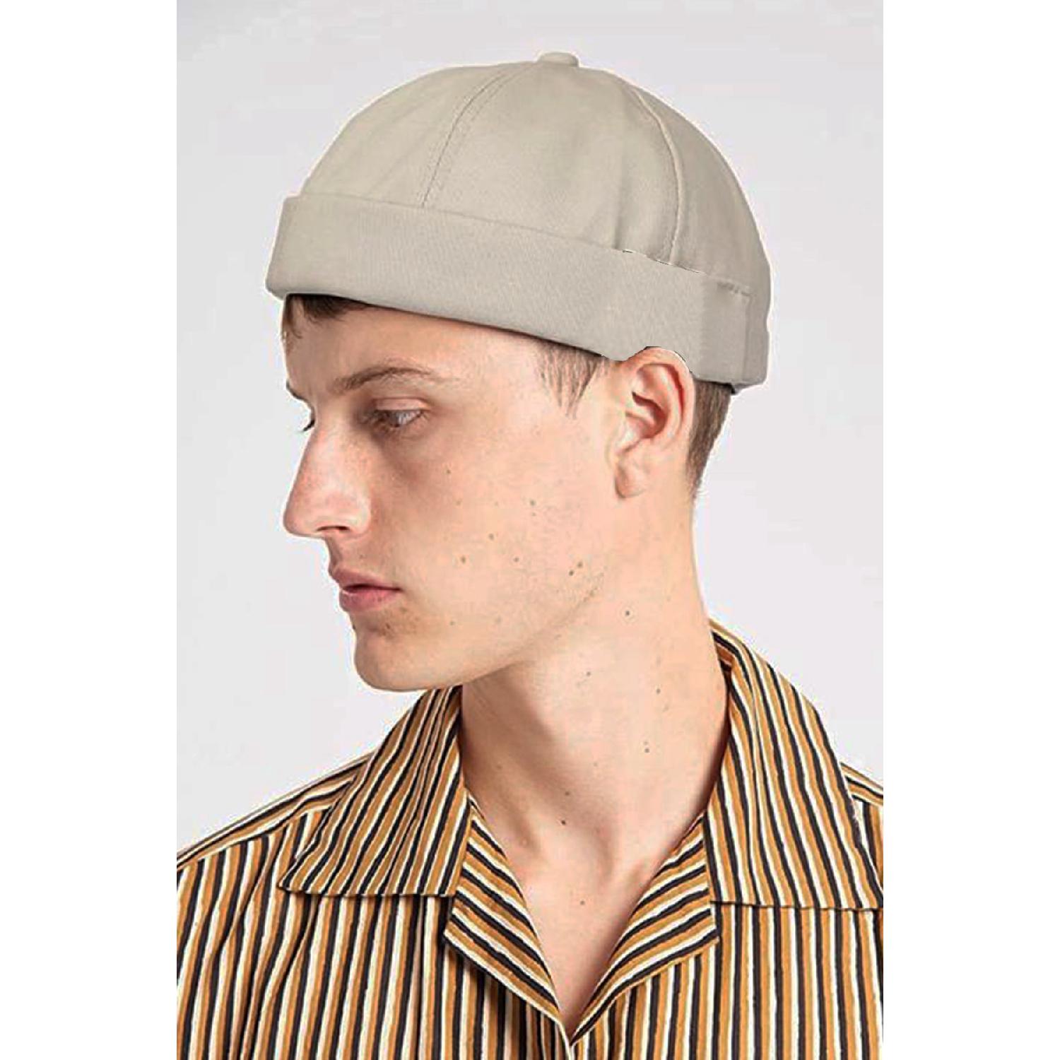 

Регулируемая летняя шапка в стиле ретро бежевого цвета