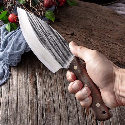 6" Küchenmesser aus geschmiedetem Edelstahl, Jagdmesser, Fleischhackmesser, Kochmesser, Metzgermesser
