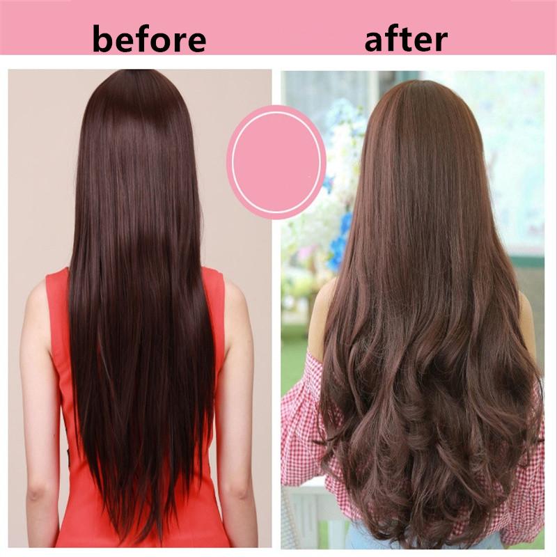 10/20PCS Pink Magic Hair Care Rollers Soft Silicone Hair Curler No Heat No Clip Hair Curling Styling DIY Tool For Curler Hair