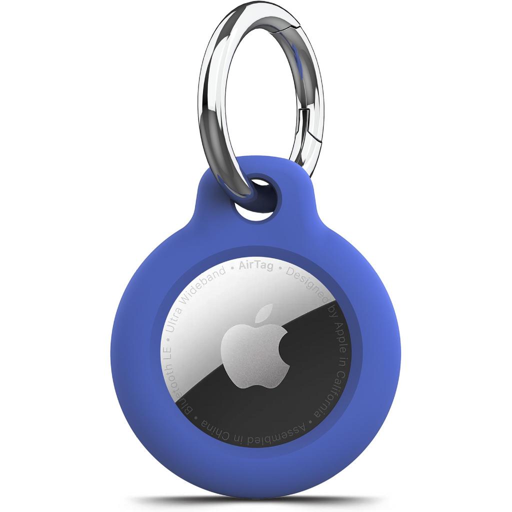 AirTag2 Hard PC Sleutelhangerhoes met Anti-Verlies Gesp voor Apple Tracker.