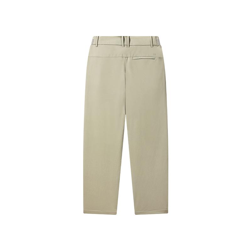 FILA Comfortable Straight Commuter Casual Pants Men bottoms White Deep-Khaki F11M633805FDK