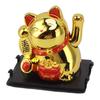 2 Inch Lucky Fortune Cat Vivid Lovely Solar Fortune Cat Statue for Decorating Front Desk Car Business Openings