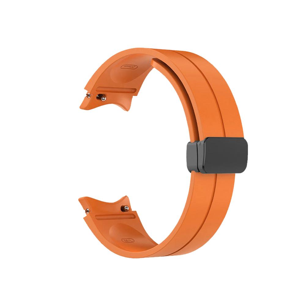 No Gap Silicone Strap For Samsung Galaxy Watch 6 5 4 40mm 44mm 5 Pro 45mm Magnetic Bracelet Band For Watch 6 4 Classic Watchband