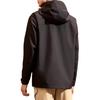 Anta Three-In-One Two-Piece Detachable Hooded Solid Color Zipper Warm Waterproof Jacket Men Outerwear Black 152447629-5