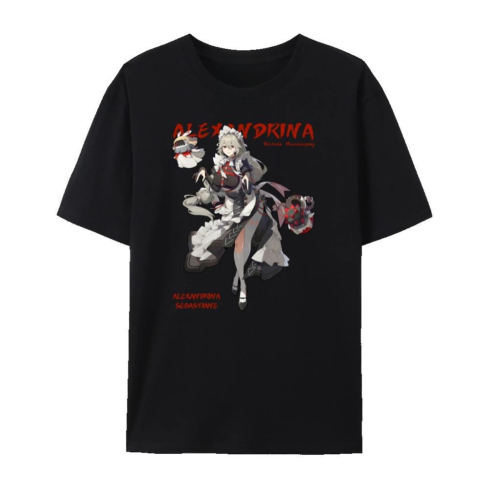 Zenless Zone Zero All Character's Impression Graphic Short Sleeve Cotton Crewneck T-Shirt