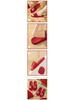 Festive Red Non-Slip Indoor Slippers for Men and Women - Thick Sole, Silent, Suitable for All Seasons, Perfect for Couples and Weddings