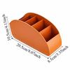 5 Compartments Remote Control Holder Multifunctional Solid Color Makeup Brush Storage Bucket Simple Stable