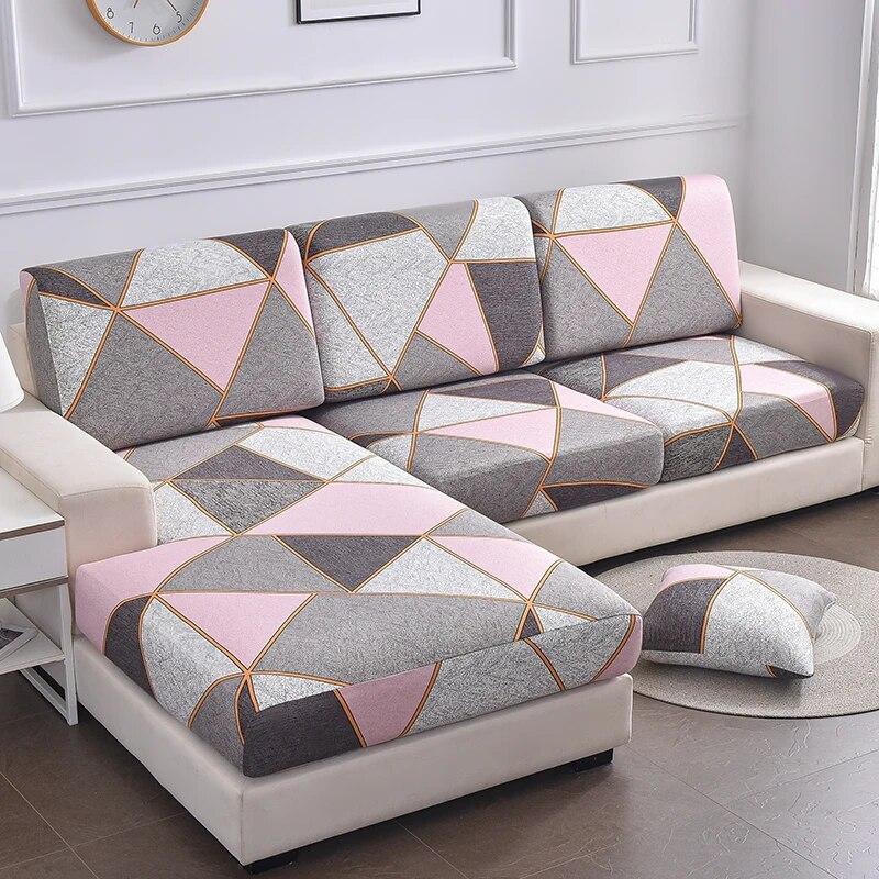 Printed Sofa Slipcover Soft Non-slip Stretch Sofa Cover for Living Room Bedroom Office Home Decor Pets Kids Furniture Protector