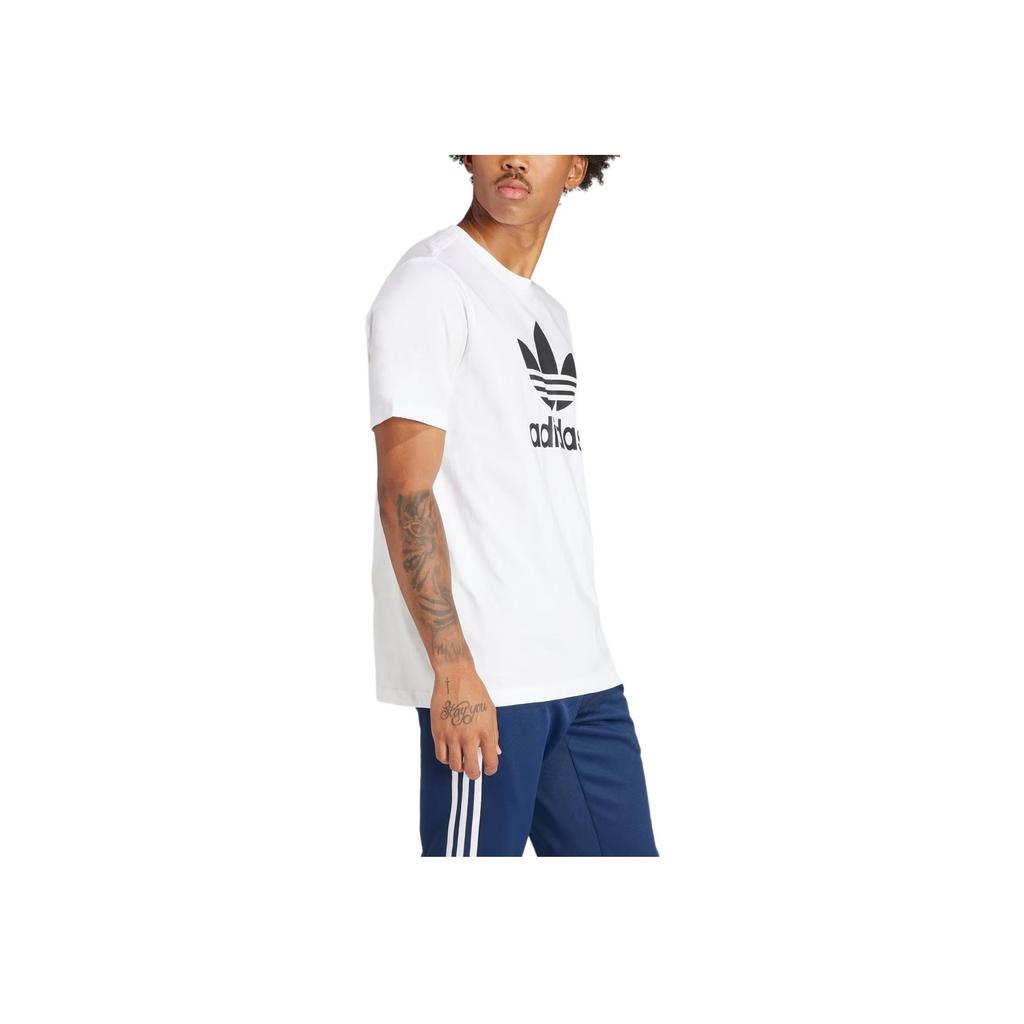 adidas Adicolor Trefoil Tee White Men Streetwear IV5353