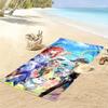 Genshin Impact Poster Print Beach Towel, Large Soft Quick Dry Towel for Beach Camping Swimming