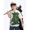 [Monster Series] Mqd Boys' Cartoon Short-Sleeved T-Shirt Summer New Top Kidsren's Bottoming Shirt T-Shirt