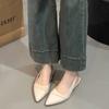 Fashion Hot Selling 2025 New Summer Pointed Toe Women Flats Sandals Fashion Shallow Slip On Singbacks Mules Party Dress Shoes for Ladies