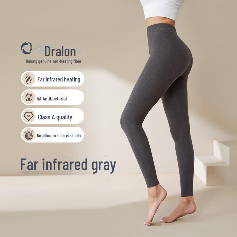 

Комплект женского бархатного термобелья: Бесшовные, самонагревающиеся, антибактериальные осенние леггинсы и топ. Pants, XL серый