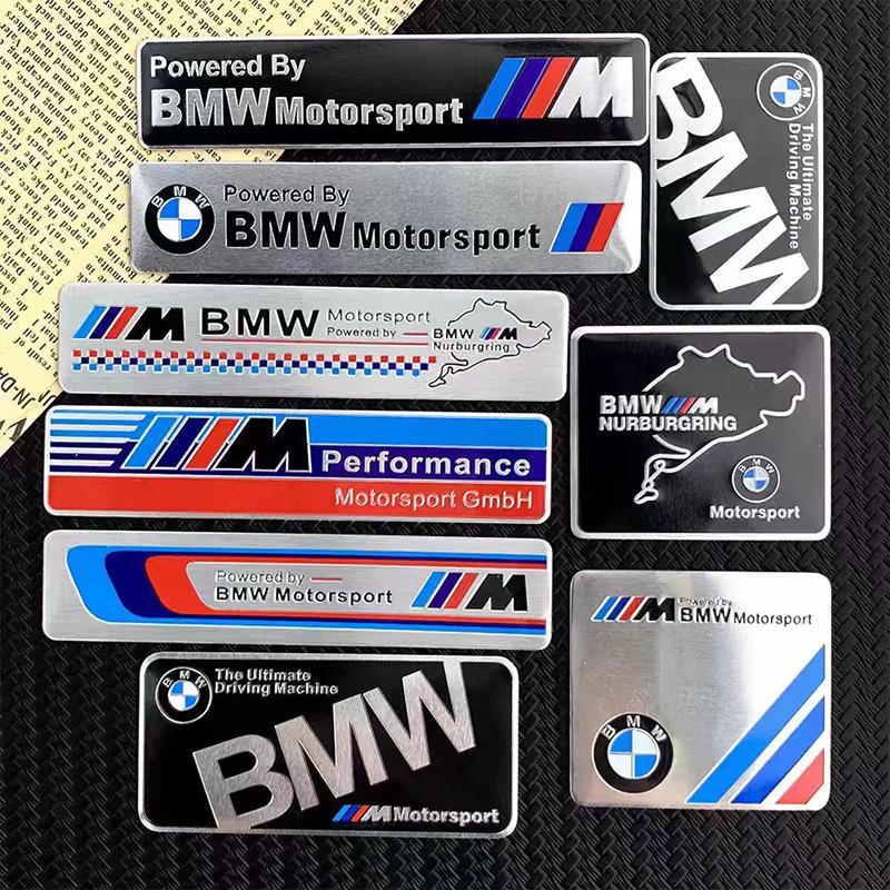Sticker Emblemi Styling Auto Lega di Alluminio Parafango Auto Bagagliaio Stemmi Per BMW M E46 E90 E60 F30 F10 E39 E36 F20 G30 /Valvole Pneumatici Auto