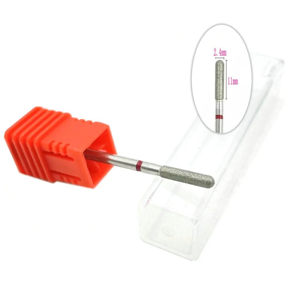 20pcs Diamond Nail Drill Milling Cutter for Manicure Rotary Bits Cuticle Clean Accessory Dental Diamond Burs Polisher 2.35mm