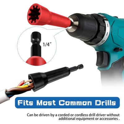 Wire Twister, leicht, tragbar, effiziente Benutzerfreundlichkeit, breite Kompatibilität, Bohrdrahtabisolierer, Twisting Wire Connector