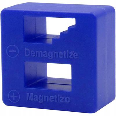 Magnetyzer Do Wkrętaków I Bitów – Namagnesowanie I Demagnetyzacja Narzędzi | Wymiary 49x50x28 Mm | Bez Zasilania I Trwała Konstrukcja