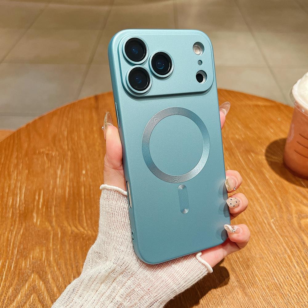 Luxury Matte Case For Apple IPhone 17 Air 16e 16 15 14 13 12 11 Pro Max Plus For Magsafe Magnetic Wireless Charging Back Cover
