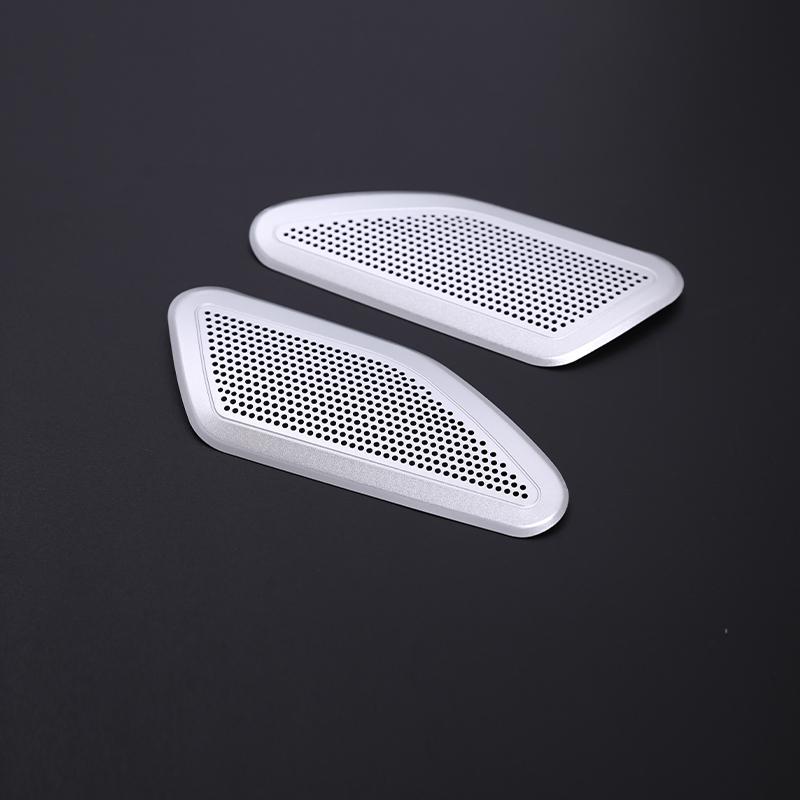 For Maserati Levante 2016- Aluminum Alloy Car Front Door A Pillar Audio Speaker Net Cover Trim Decoration Horn Accessories