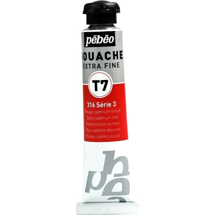 20ml Tube of Gouache Paint T7 Extra Fine RED CAD FC