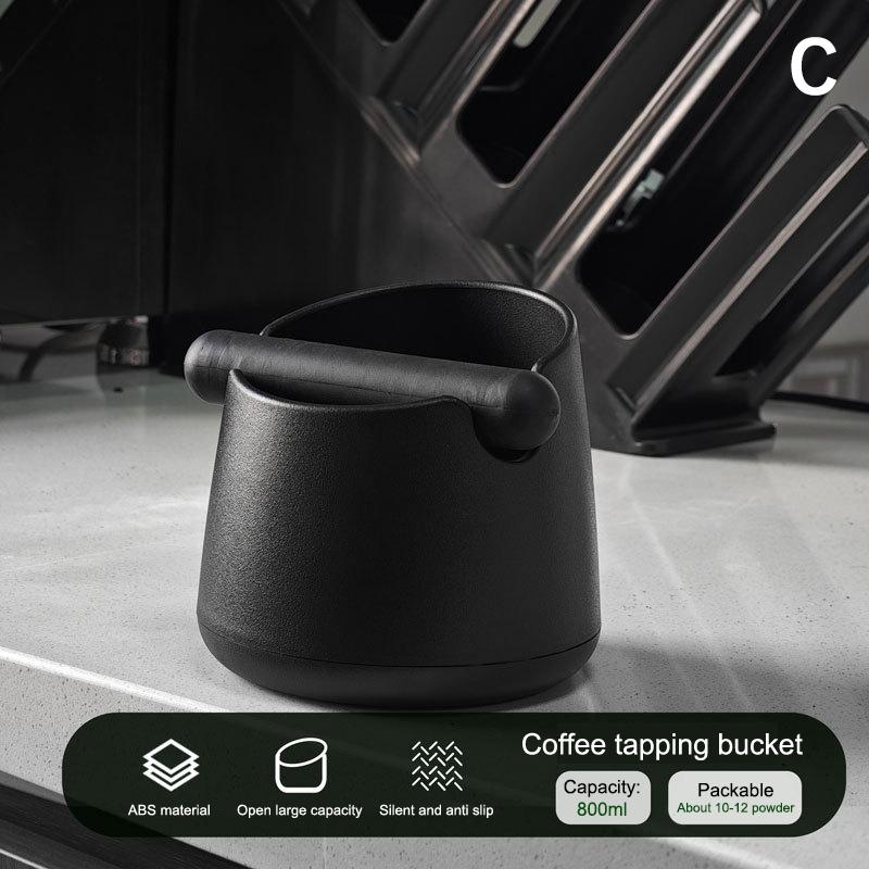 Shock-Absorbent Coffee Knock Box Anti-slip Espresso Dump Bin For Coffee Grounds With Removable Knock Bar Coffee Grind Waste Bin