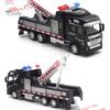 Puntos Kids Toy Realistic Alloy Police Rescue Transport Vehicle Pull back Car Eucation