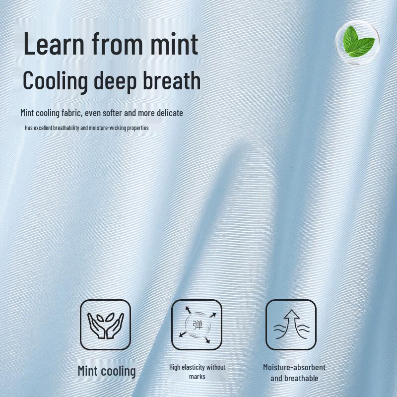 LEE Men's Mint Cool Ice Silk Seamless Boxer Briefs