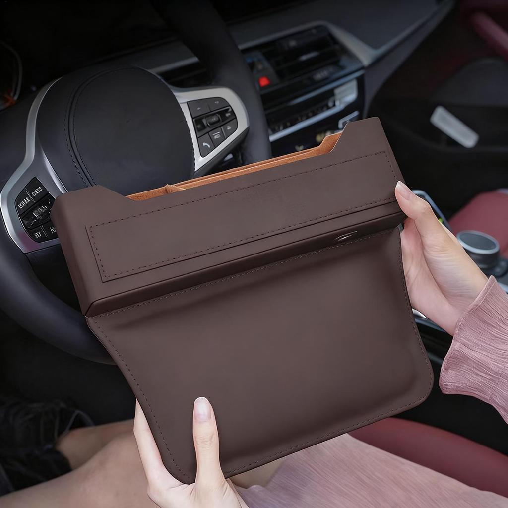 Car Seat Filler Organizer Auto Organization Storage Box Auto Side Seat Gap Storage Box For Phone Sunglasses Cards Keys Money For