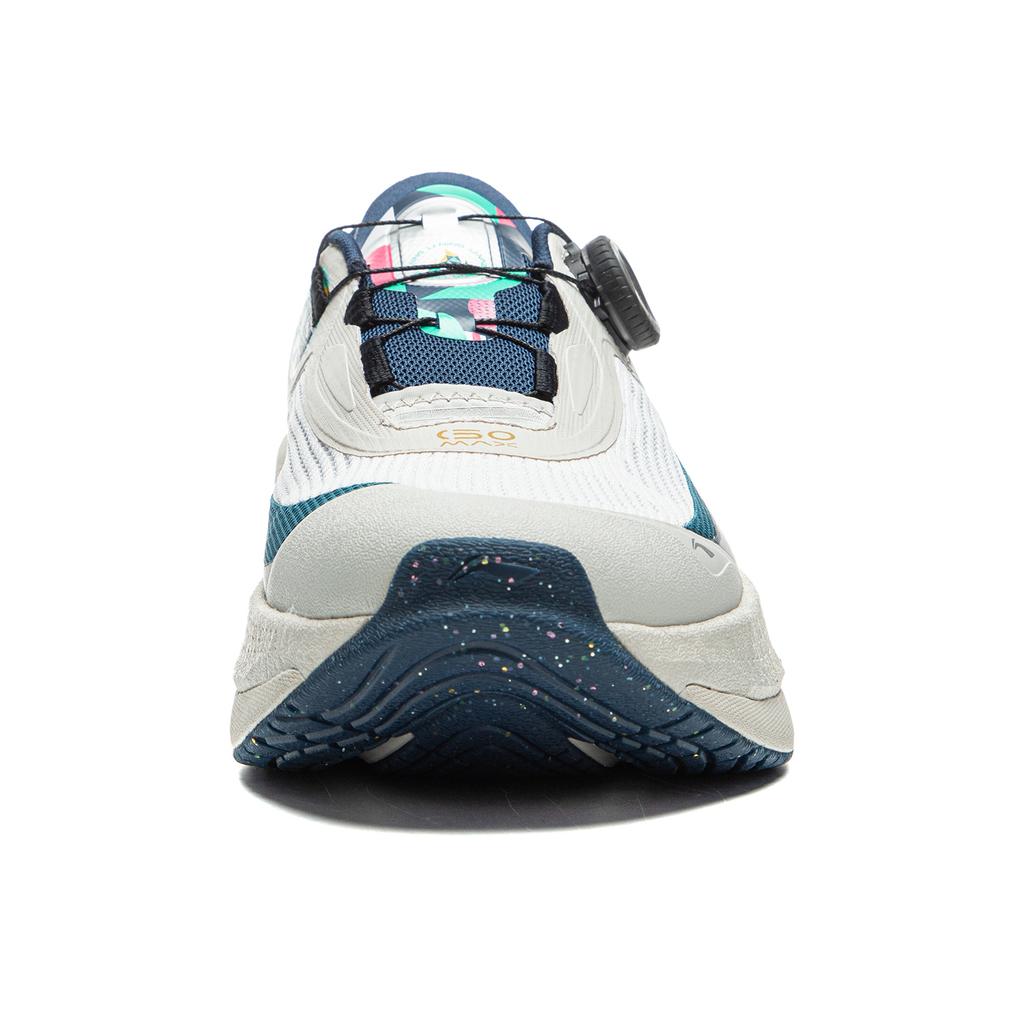 Li Ning Soft Go Max Retro Versatile Ammortizzante Antiscivolo Resistente all'Usura Traspirante Supportivo Rimbalzo Scarpe da Corsa Casual Basse AGLU273-2