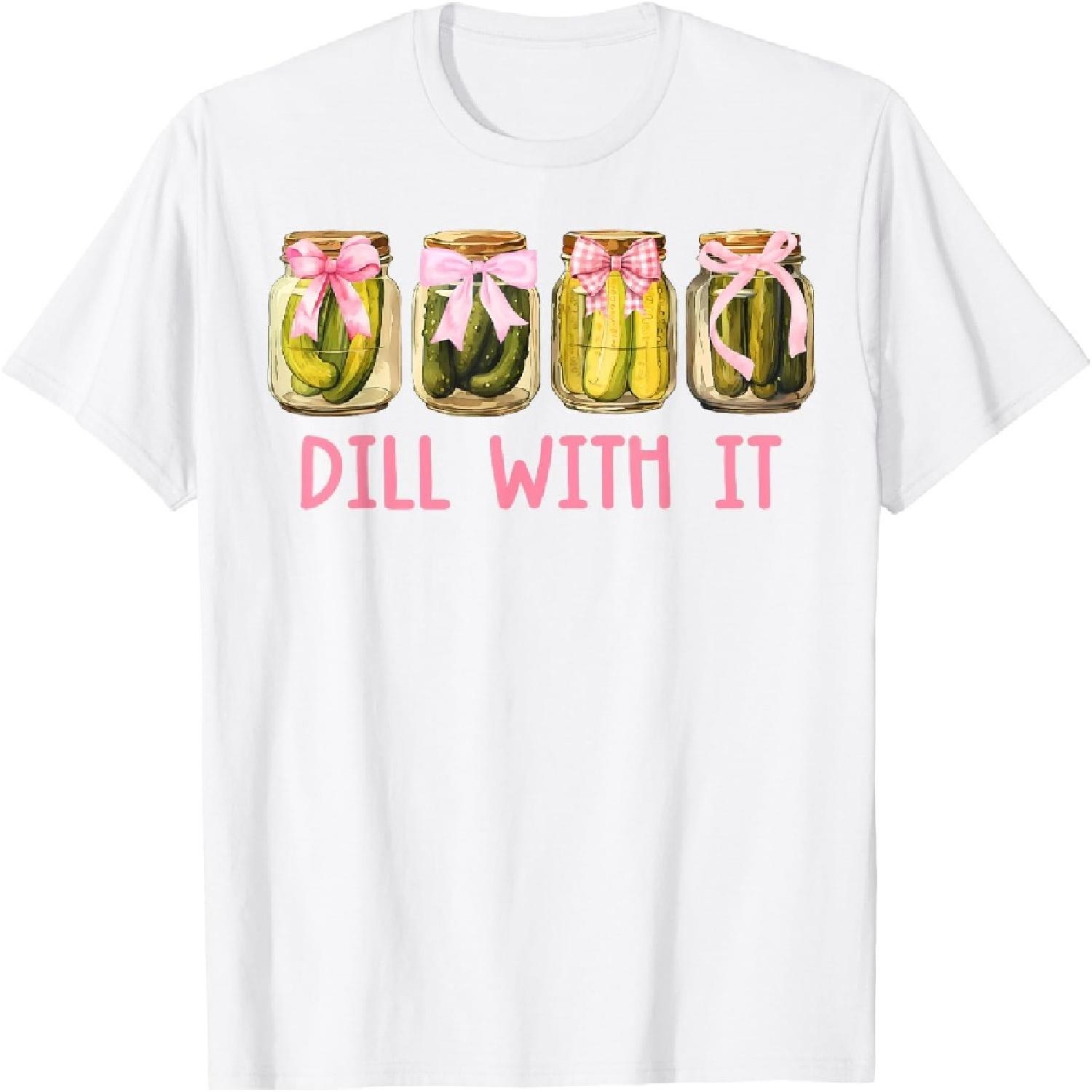 Укроп с ним Консервированные Огурцы Кокетливые Банты Женская Девичья Футболка S
