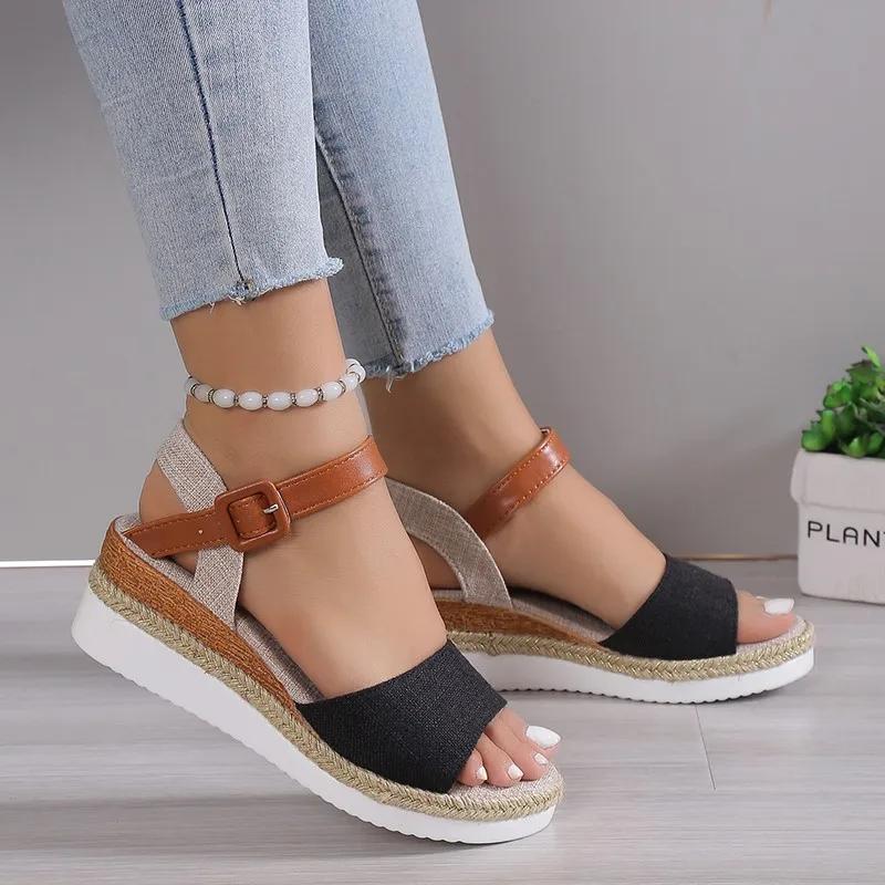 Woman Sandals Shoes Wedge Sandals Ladies Non-Slip Women's Sandals Plus Size Party Footwear Female Sandalias