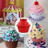 High Quality Silicone Giant Cupcake Mold,3 Pcs Big Top Cupcake Silicone Mould,Heat Resistant Bake Tools Baking Maker