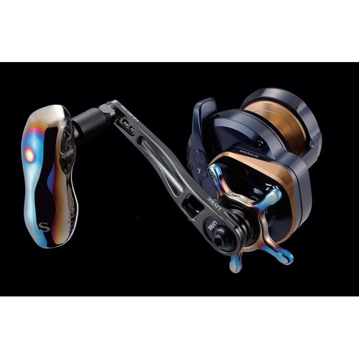 LIVRE Titanium Handle Knob TB-S for Shimano B, Brown(IP) & Black, TSBB-1, 35.4g