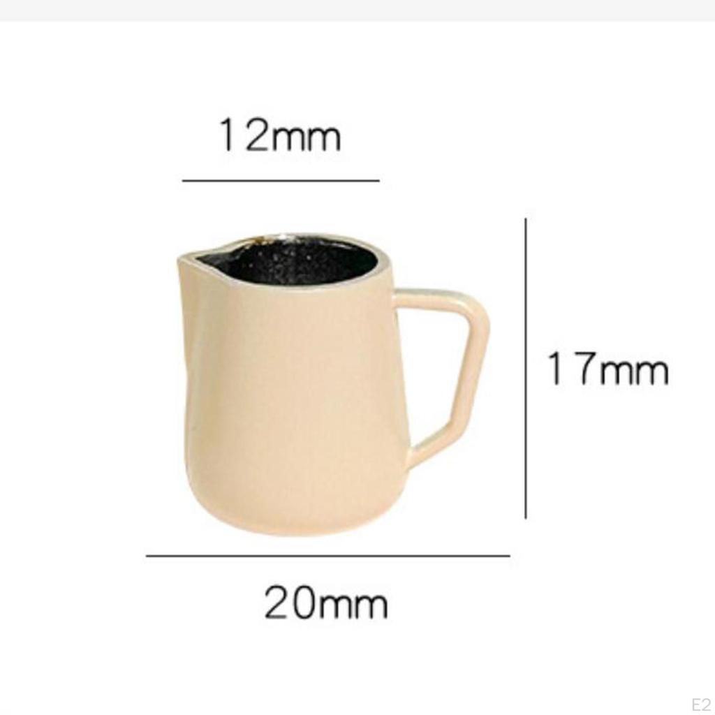 1/6 1/12 Puppenhaus-Miniatur-Dekoration Mini-Kaffeekanne mit Milchaufschäumfunktion Spielzeug