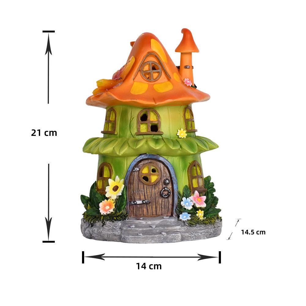 Waterproof Solar Fairy Tale Garden Night Light - Creative Resin Ornament