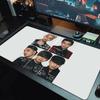 BIGBANG Large Size Mouse Pad Large Gaming Table Cushion Non-slip Laptop Tablet Big Mousepad XXL Mat Mini PC Playmat With Lock Edge