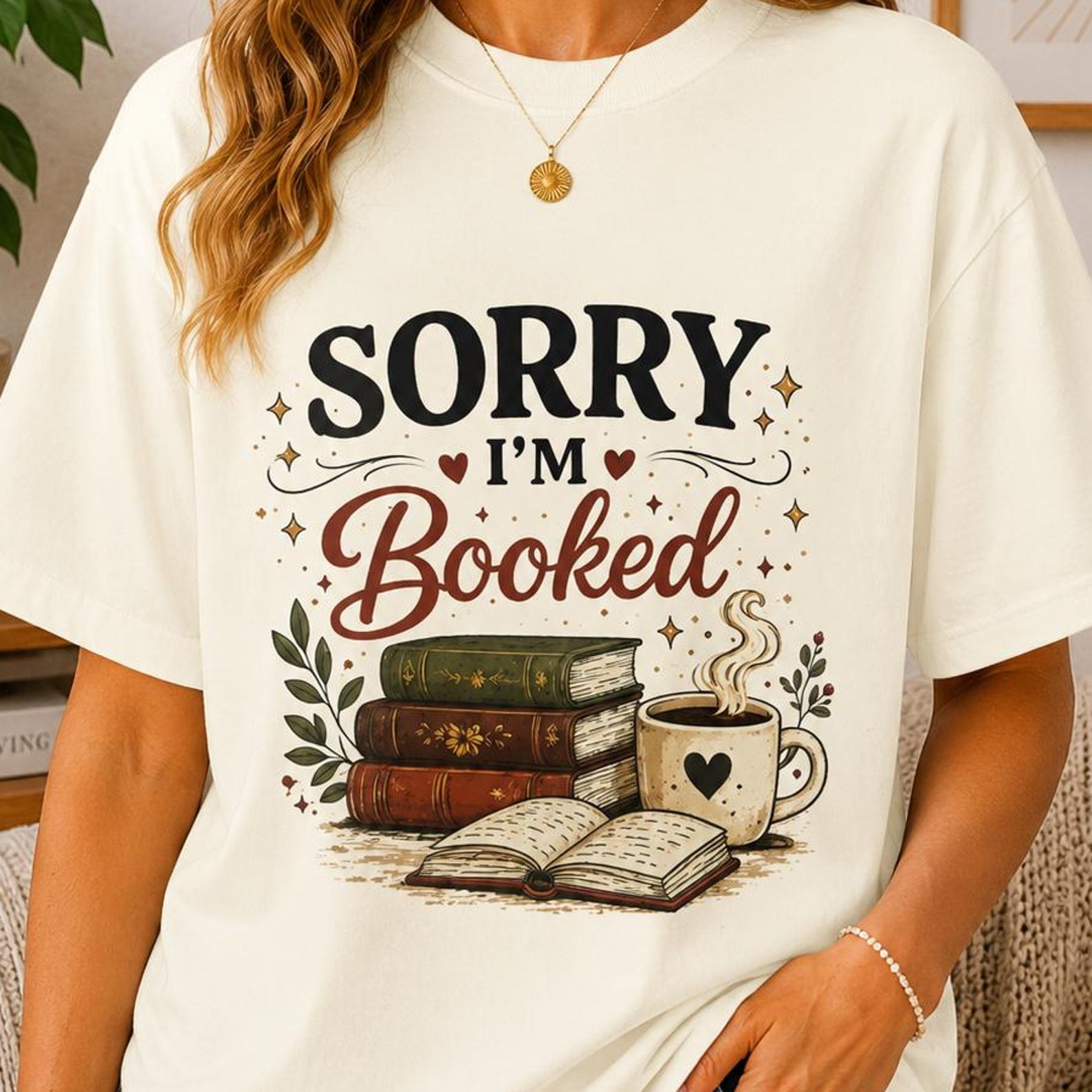 Sorry I m Booked Shirt, Book Lover T Shirt, Cozy Reader Tee, Cute Bookish Shirt, Reading Lover Gift, Booktok Aesthetic Tee 4XL
