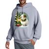 Men's Hooded Sweatshirt, Contrasting Color Sweatshirt, Sports   Casual Jacket