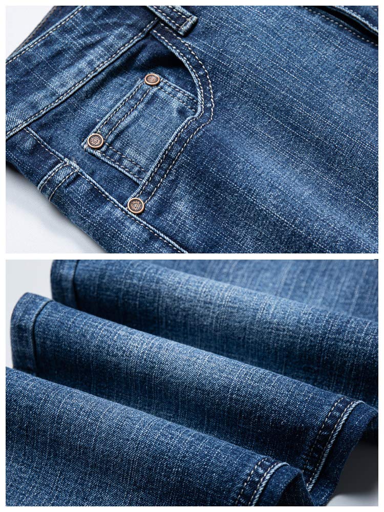 TIDEWORD Herren Skinny Fit Stretch Jeans, Größen 28-40, Blau, Schwarz, Grau, FCXF (Blau, Größe 32)