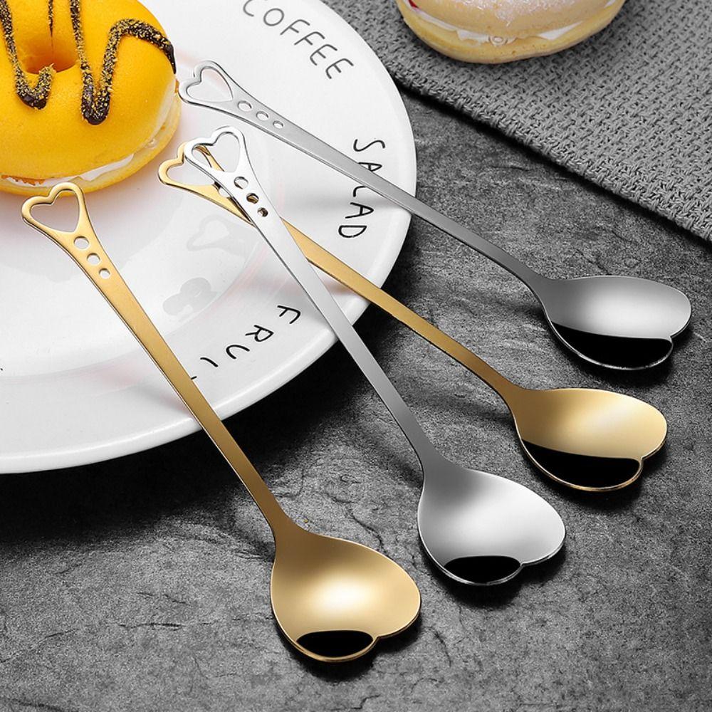 Home Cartoon Ice Cream Cute Stainless Steel Teaspoon Iced Tea Stirrer Stirring Tool Coffee Spoon