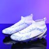 2024 Football Boots Long Spikes High Ankle Soccer Shoes FG Outdoor Grass Cleats Soccer Boots Training Sport Football Shoes