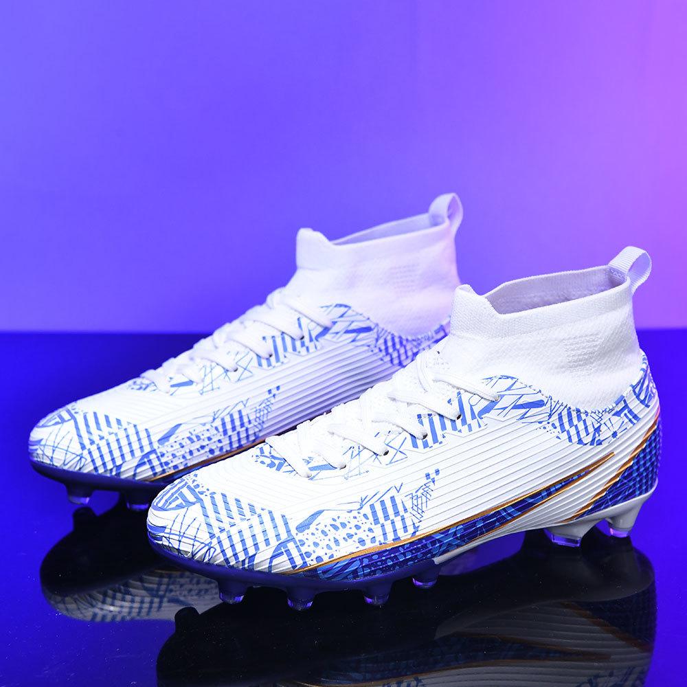 2024 Football Boots Long Spikes High Ankle Soccer Shoes FG Outdoor Grass Cleats Soccer Boots Training Sport Football Shoes