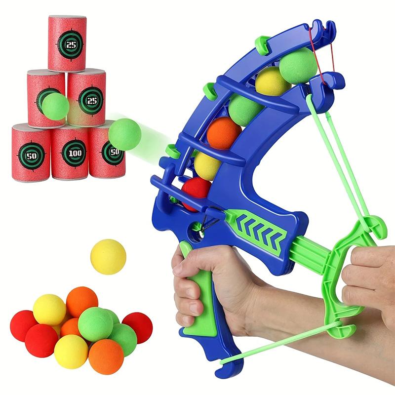 Archery Catapult@Children Parent-child Indoor Plus Outdoor% Shooting Playthings Target EVAandSponge Ball. Bucket Children*Puzzle Toy Present