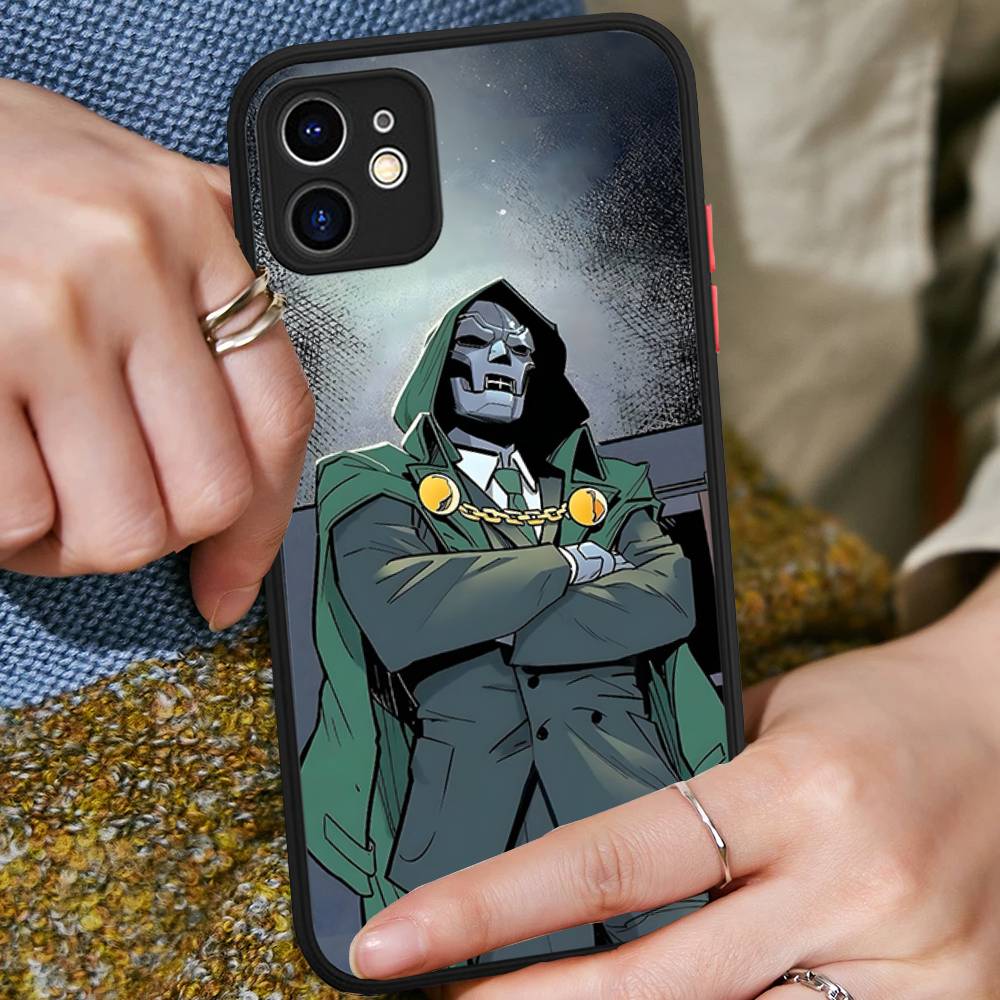 M-MF Rapper D-DOOM For IPhone 15 16 Pro Max 11 12 13 14 XS XR X Plus 16E Matte Translucent Phone Cover