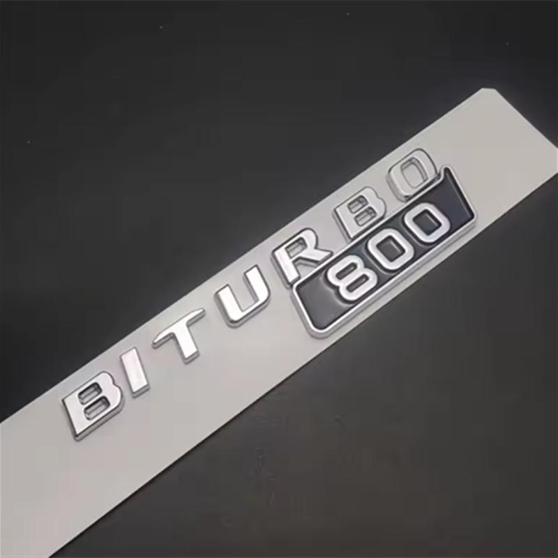 ABS BITURBO 700 800 900 Logo Side Fender Trunk Body Badge Emblem Decals Sticker For Benz Brabus G Class G700 G800 G900 W463 OJ1