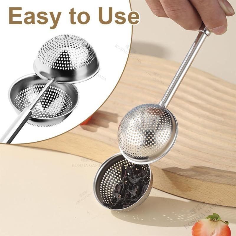 For Loose Tea Tea Strainers Food-Grade Stainless Steel Tea Infuser With Handle Fine Mesh Tea Ball Filter Tea Diffusers Steeper