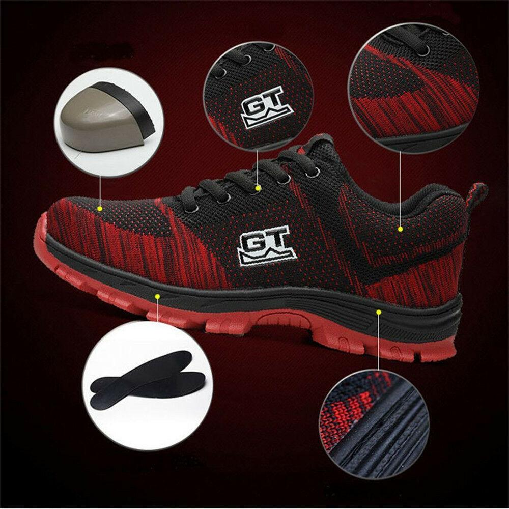 Fashion Men Work Boots Steel Toe Shoes Indestructible Autumn Winter Sport Lightweight Shoes Work Sneakers -25